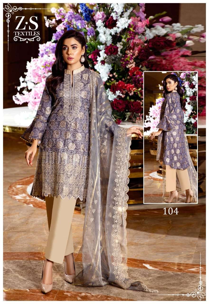 RANG REZA MID SUMMER EXCLUSIVE BY ZS TEXTILES 101 TO 110 SERIES INDIAN TRADITIONAL WEAR COLLECTION BEAUTIFUL STYLISH FANCY COLORFUL PARTY WEAR & OCCASIONAL WEAR PURE COTTON PRINT DRESSES AT WHOLESALE PRICE