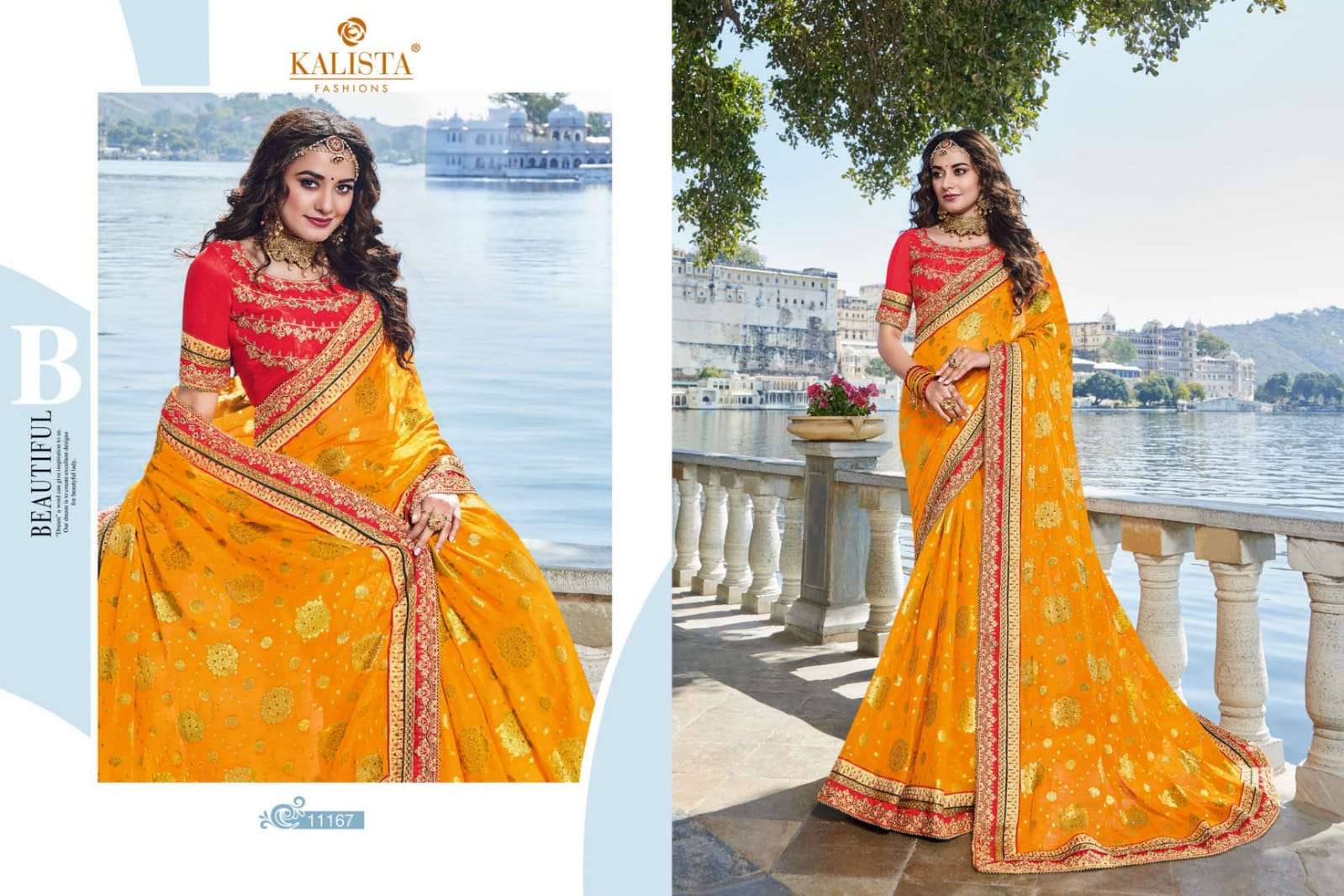 KOHINOOR GOLD VOL-2 BY KALISTA FASHION 11167 TO 11172 SERIES INDIAN TRADITIONAL WEAR COLLECTION BEAUTIFUL STYLISH FANCY COLORFUL PARTY WEAR & OCCASIONAL WEAR SILK/GEORGETTE SAREES AT WHOLESALE PRICE