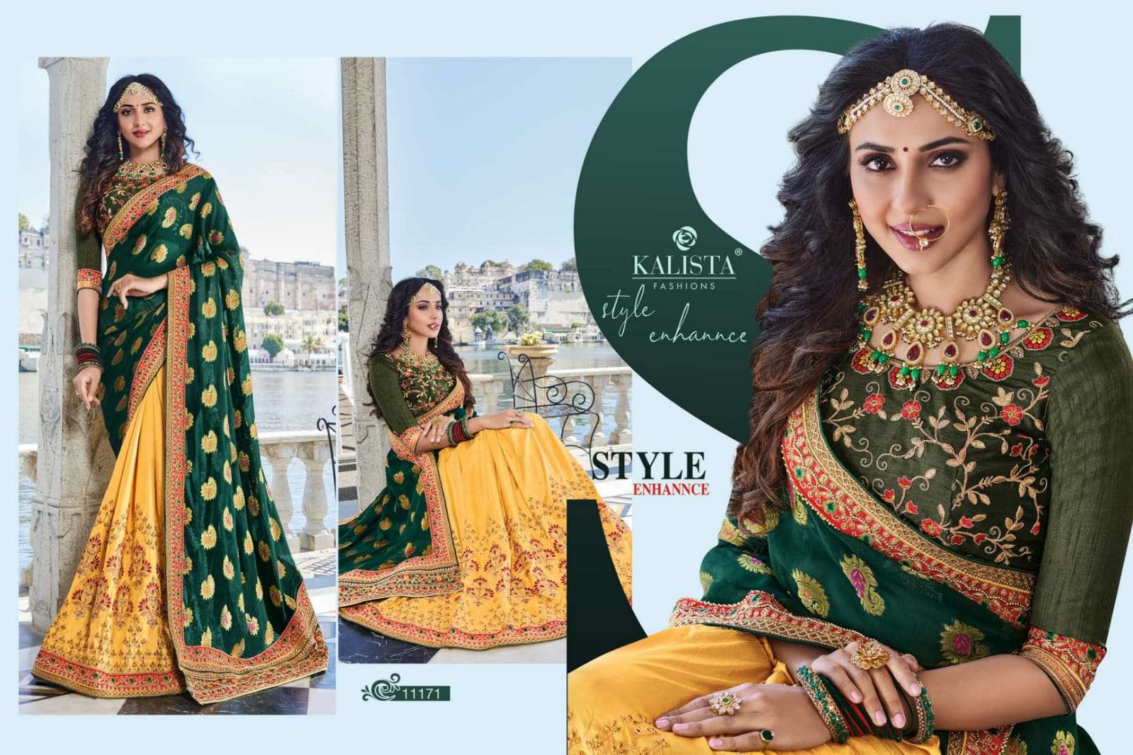 KOHINOOR GOLD VOL-2 BY KALISTA FASHION 11167 TO 11172 SERIES INDIAN TRADITIONAL WEAR COLLECTION BEAUTIFUL STYLISH FANCY COLORFUL PARTY WEAR & OCCASIONAL WEAR SILK/GEORGETTE SAREES AT WHOLESALE PRICE