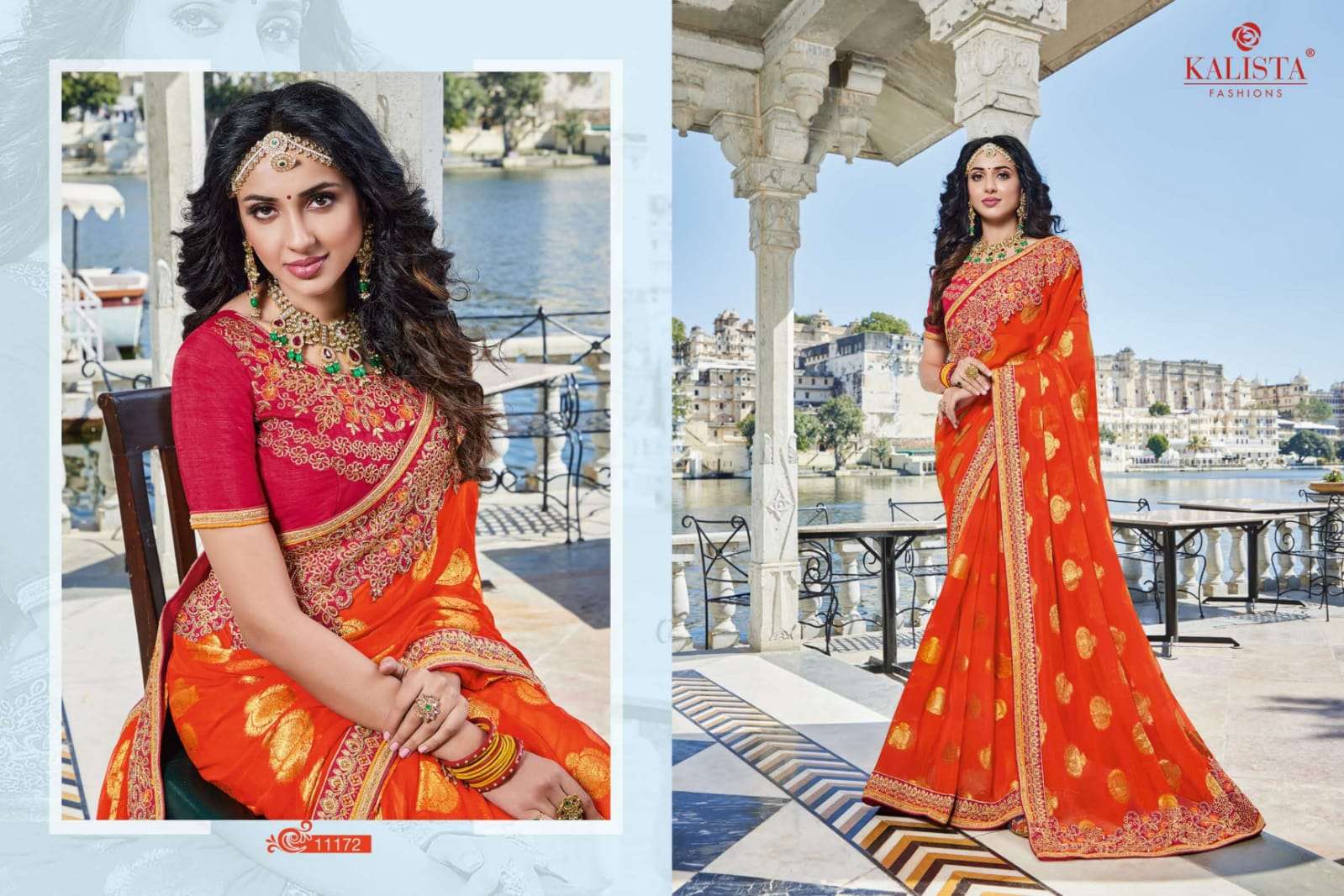 KOHINOOR GOLD VOL-2 BY KALISTA FASHION 11167 TO 11172 SERIES INDIAN TRADITIONAL WEAR COLLECTION BEAUTIFUL STYLISH FANCY COLORFUL PARTY WEAR & OCCASIONAL WEAR SILK/GEORGETTE SAREES AT WHOLESALE PRICE