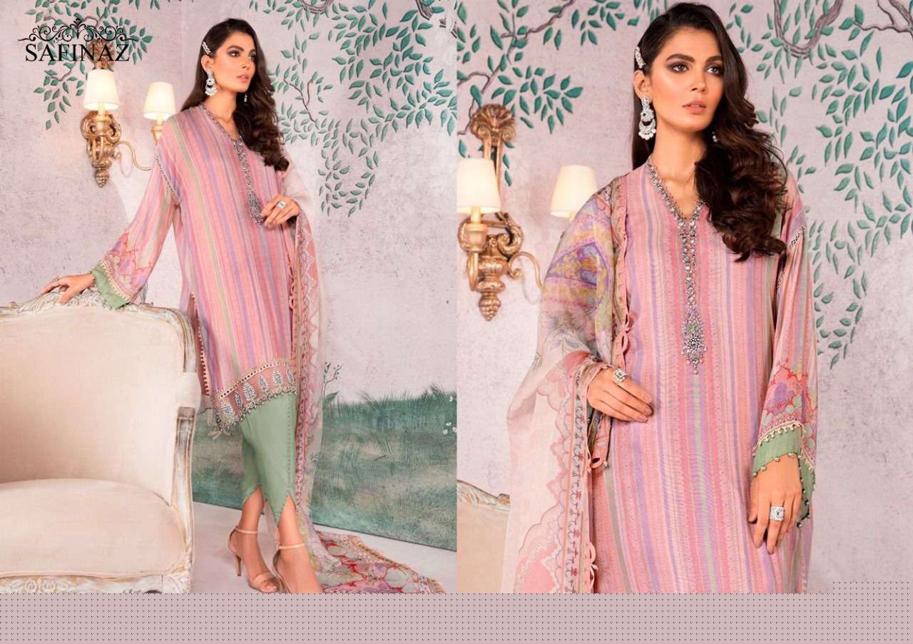 MARIA.B. VOL-8 BY SAFINAZ 1213 TO 1216 SERIES PAKISTANI WEAR COLLECTION BEAUTIFUL STYLISH FANCY COLORFUL PARTY WEAR & OCCASIONAL WEAR PURE COTTON LAWN WITH EMBROIDERED DRESSES AT WHOLESALE PRICE