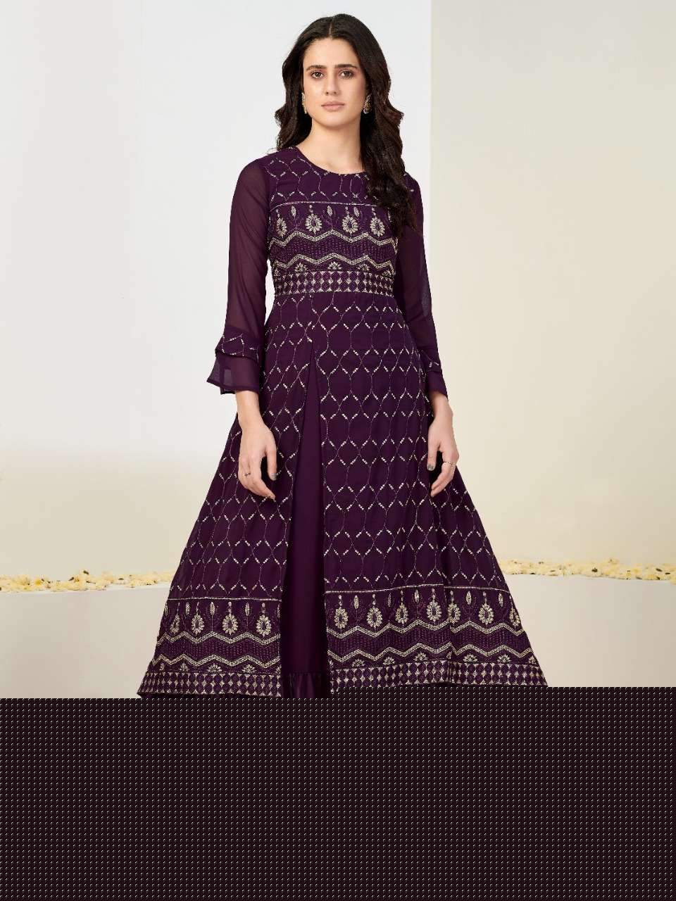 KURTIS VOL-1 BY SHEE STAR 101 TO 103 SERIES DESIGNER STYLISH FANCY COLORFUL BEAUTIFUL PARTY WEAR & ETHNIC WEAR COLLECTION GEORGETTE WITH WORK KURTIS AT WHOLESALE PRICE