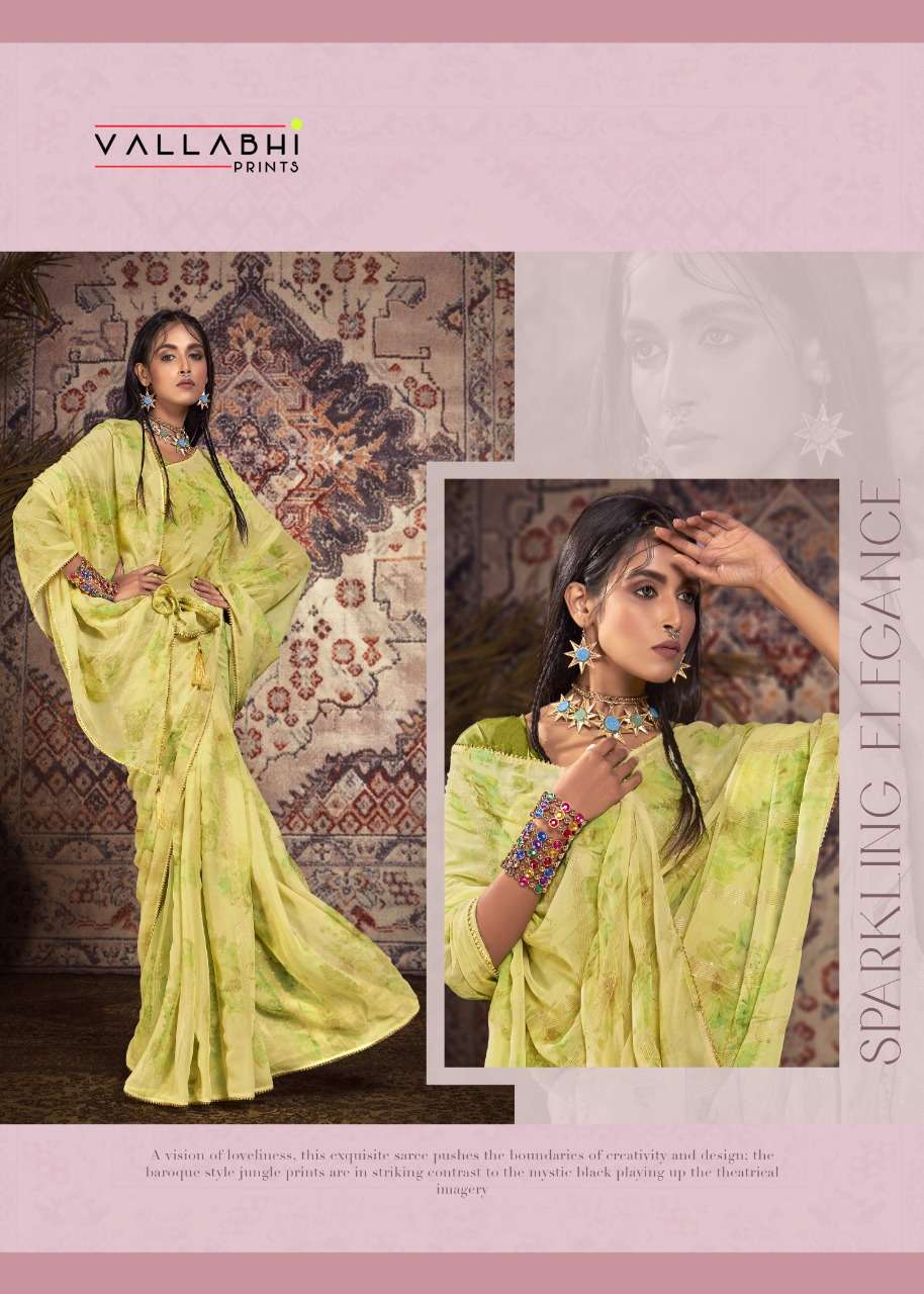 GEHRAIYAAN BY VALLABHI PRINTS 14951 TO 14958 SERIES INDIAN TRADITIONAL WEAR COLLECTION BEAUTIFUL STYLISH FANCY COLORFUL PARTY WEAR & OCCASIONAL WEAR GEORGETTE PRINT SAREES AT WHOLESALE PRICE