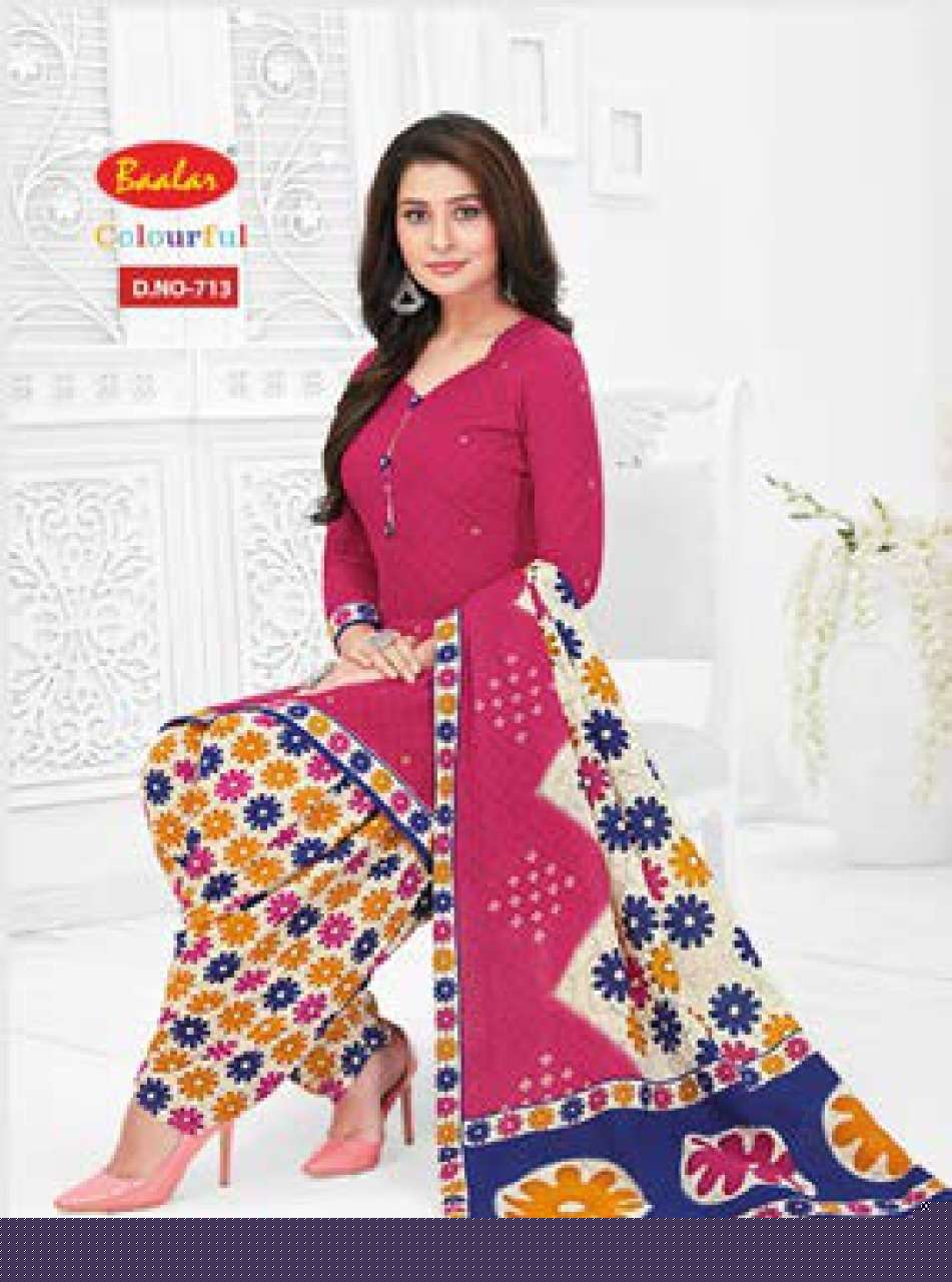 COLOURFUL HIT LIST VOL-1 BY BAALAR BEAUTIFUL STYLISH SUITS FANCY COLORFUL CASUAL WEAR & ETHNIC WEAR & READY TO WEAR PURE COTTON DRESSES AT WHOLESALE PRICE