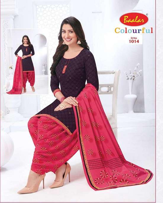COLOURFUL HIT LIST VOL-1 BY BAALAR BEAUTIFUL STYLISH SUITS FANCY COLORFUL CASUAL WEAR & ETHNIC WEAR & READY TO WEAR PURE COTTON DRESSES AT WHOLESALE PRICE