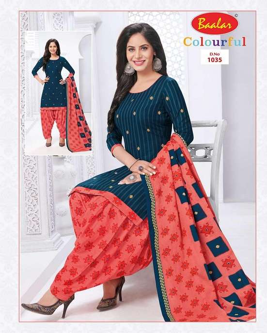 COLOURFUL HIT LIST VOL-1 BY BAALAR BEAUTIFUL STYLISH SUITS FANCY COLORFUL CASUAL WEAR & ETHNIC WEAR & READY TO WEAR PURE COTTON DRESSES AT WHOLESALE PRICE