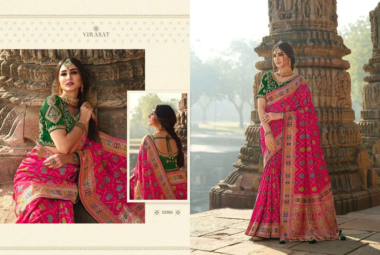 VIRASAT VOL-47 BY VIRASAT 13374 TO 13388 SERIES DESIGNER STYLISH FANCY COLORFUL BEAUTIFUL PARTY WEAR & ETHNIC WEAR COLLECTION SILK GOWNS AT WHOLESALE PRICE