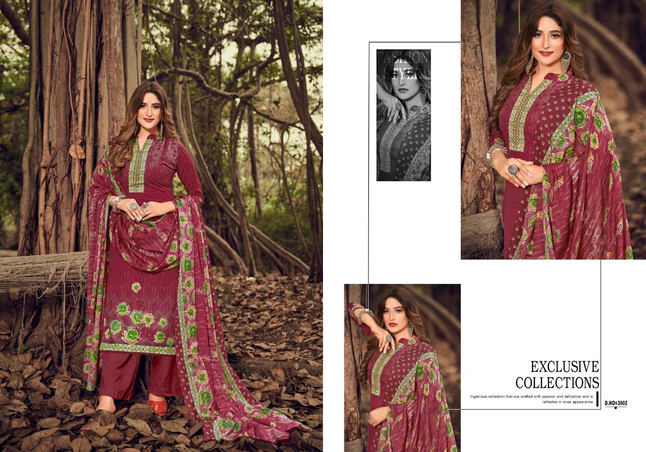 INAYAT VOL-3 BY ADEEVA TRENDZ 3001 TO 3010 SERIES BEAUTIFUL STYLISH SUITS FANCY COLORFUL CASUAL WEAR & ETHNIC WEAR & READY TO WEAR COTTON DIGITAL PRINTED DRESSES AT WHOLESALE PRICE