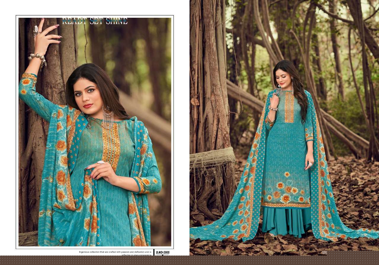 INAYAT VOL-3 BY ADEEVA TRENDZ 3001 TO 3010 SERIES BEAUTIFUL STYLISH SUITS FANCY COLORFUL CASUAL WEAR & ETHNIC WEAR & READY TO WEAR COTTON DIGITAL PRINTED DRESSES AT WHOLESALE PRICE