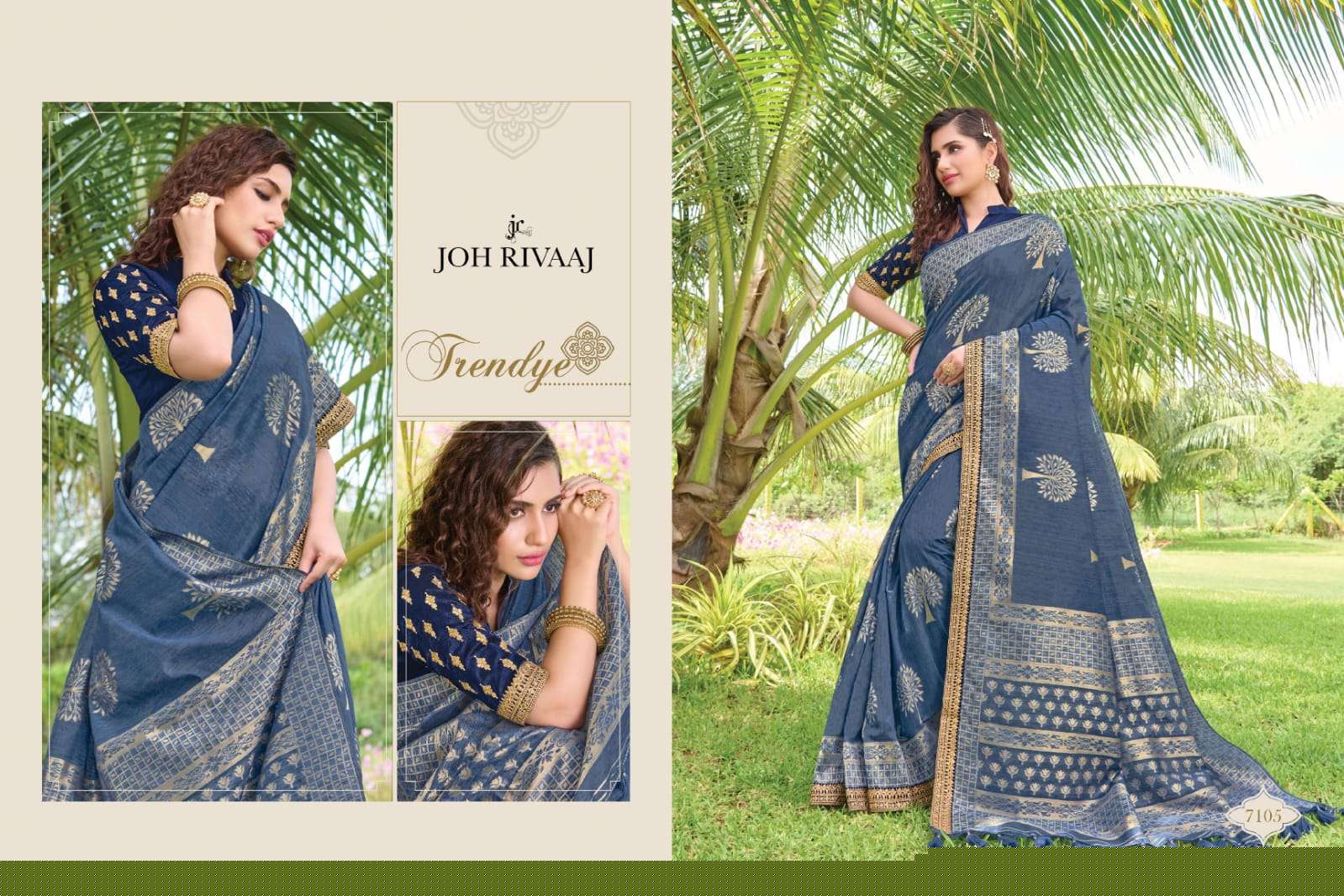 JANSI VOL-71 BY JOH RIVAAJ 7101 TO 7109 SERIES INDIAN TRADITIONAL WEAR COLLECTION BEAUTIFUL STYLISH FANCY COLORFUL PARTY WEAR & OCCASIONAL WEAR SILK WITH WORK SAREES AT WHOLESALE PRICE