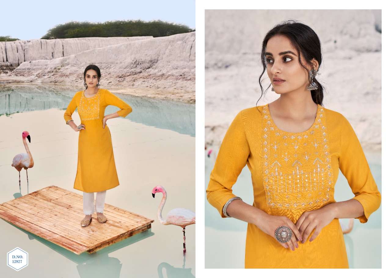 Shahi By Kalaroop 12925 To 12932 Series Designer Stylish Fancy Colorful Beautiful Party Wear & Ethnic Wear Collection Rayon Embroidery Kurtis At Wholesale Price
