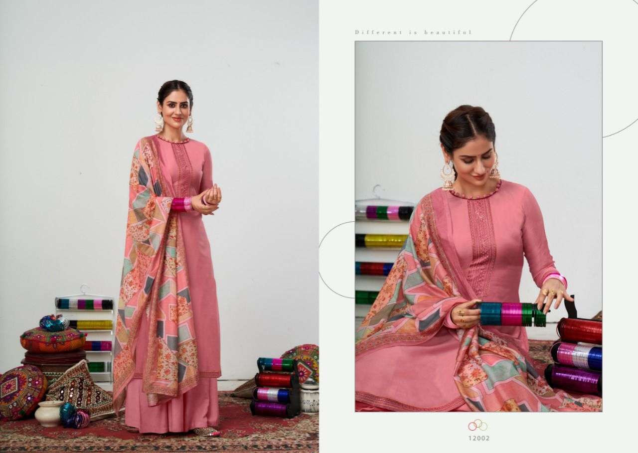 SAFIRA BY NISHANT FASHION 12001 TO 12006 SERIES BEAUTIFUL SUITS COLORFUL STYLISH FANCY CASUAL WEAR & ETHNIC WEAR PURE MUSLIN EMBROIDERED DRESSES AT WHOLESALE PRICE