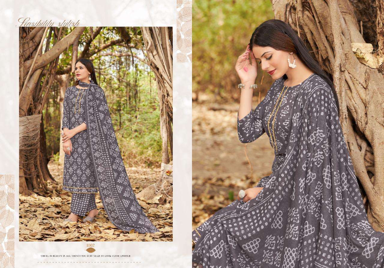 RUHI BY RADHA FABS 1001 TO 1010 SERIES INDIAN TRADITIONAL WEAR COLLECTION BEAUTIFUL STYLISH FANCY COLORFUL PARTY WEAR & OCCASIONAL WEAR PURE COTTON PRINT DRESSES AT WHOLESALE PRICE