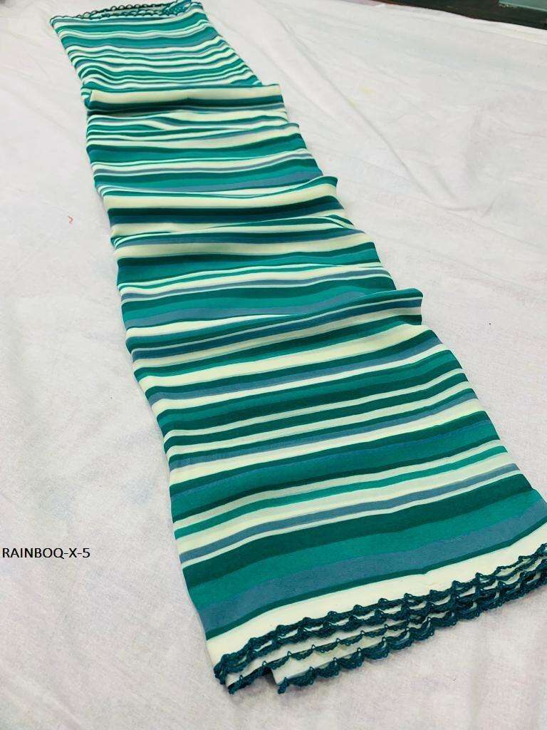 RAINBOW XR BY SHREE MATARAM 01 TO 08 SERIES INDIAN TRADITIONAL WEAR COLLECTION BEAUTIFUL STYLISH FANCY COLORFUL PARTY WEAR & OCCASIONAL WEAR GEORGETTE SAREES AT WHOLESALE PRICE