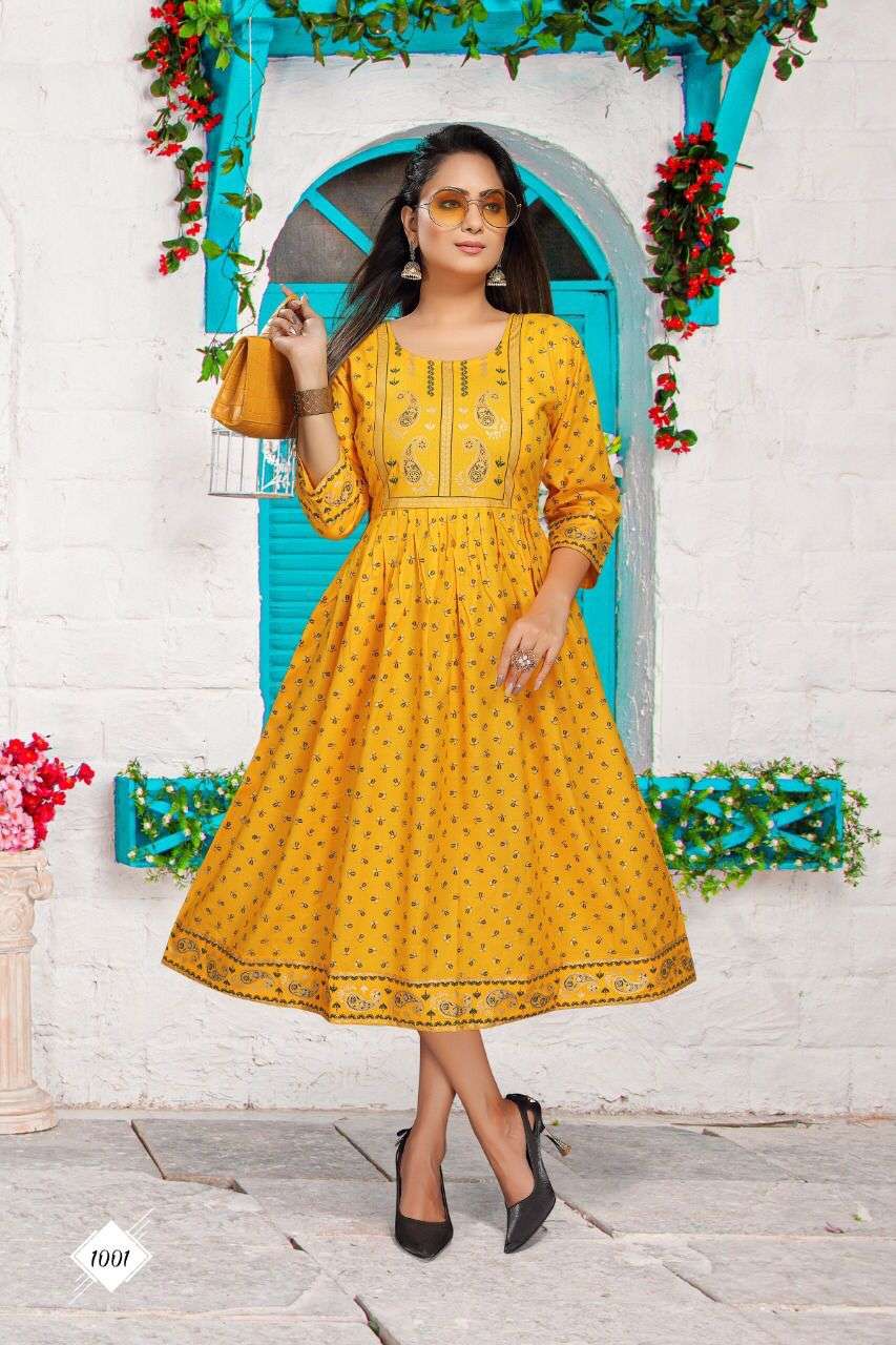 SAHIBA BY BEAUTY QUEEN 1001 TO 1008 SERIES DESIGNER STYLISH FANCY COLORFUL BEAUTIFUL PARTY WEAR & ETHNIC WEAR COLLECTION RAYON PRINT KURTIS AT WHOLESALE PRICE