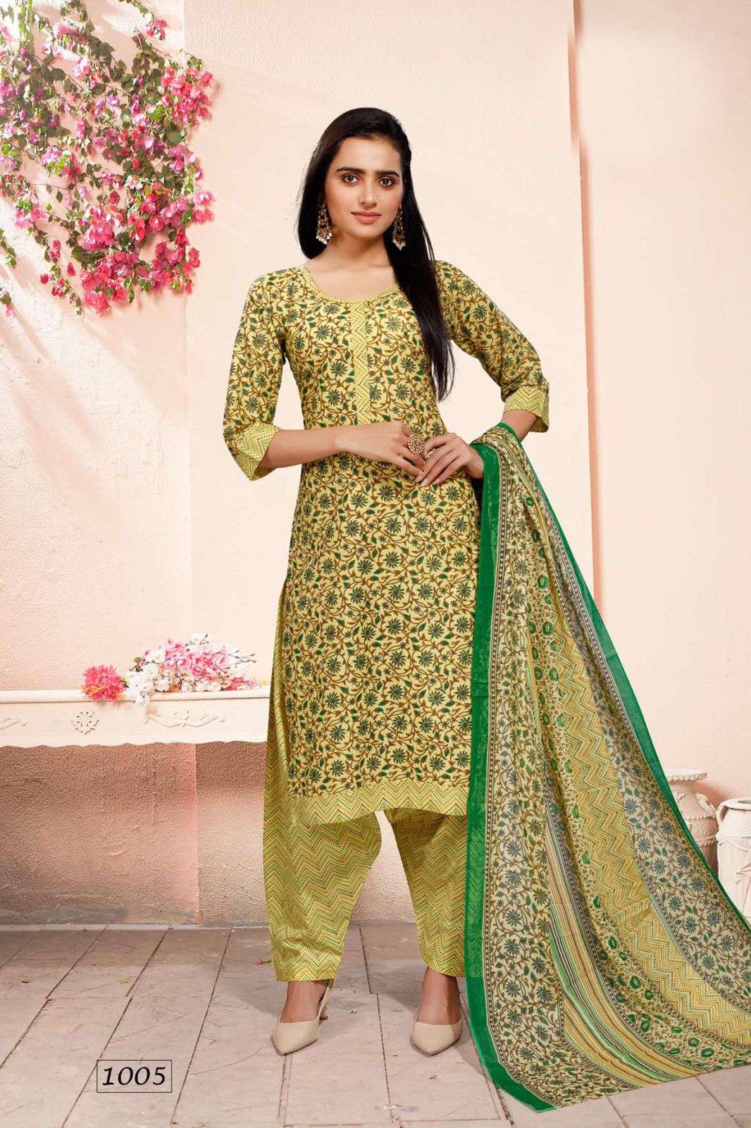 PATOLA BY BEAUTY QUEEN 1001 TO 1008 SERIES BEAUTIFUL PATIYALA SUITS COLORFUL STYLISH FANCY CASUAL WEAR & ETHNIC WEAR CAMBRIC PRINT DRESSES AT WHOLESALE PRICE