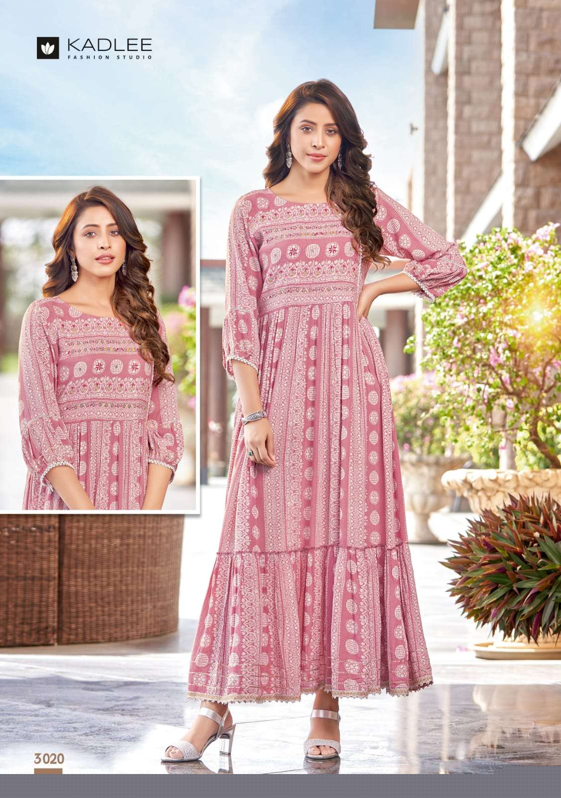 SAMEERA BY KADLEE 5017 TO 5020 SERIES DESIGNER STYLISH FANCY COLORFUL BEAUTIFUL PARTY WEAR & ETHNIC WEAR COLLECTION RAYON PRINT KURTIS AT WHOLESALE PRICE