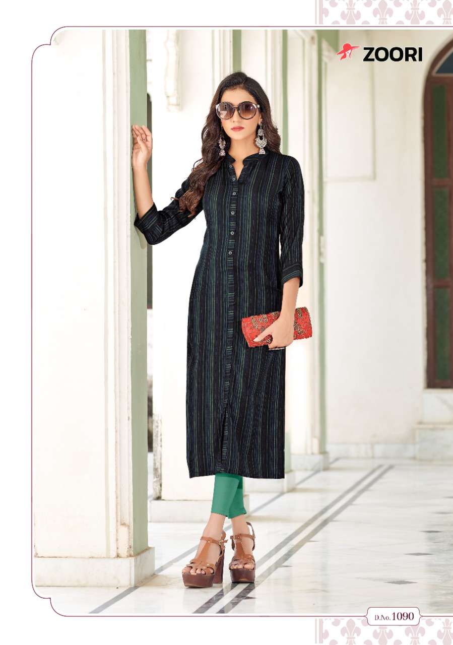 AKSHARA VOL-15 BY ZOORI 1087 TO 1092 SERIES DESIGNER STYLISH FANCY COLORFUL BEAUTIFUL PARTY WEAR & ETHNIC WEAR COLLECTION RAYON PRINT KURTIS AT WHOLESALE PRICE