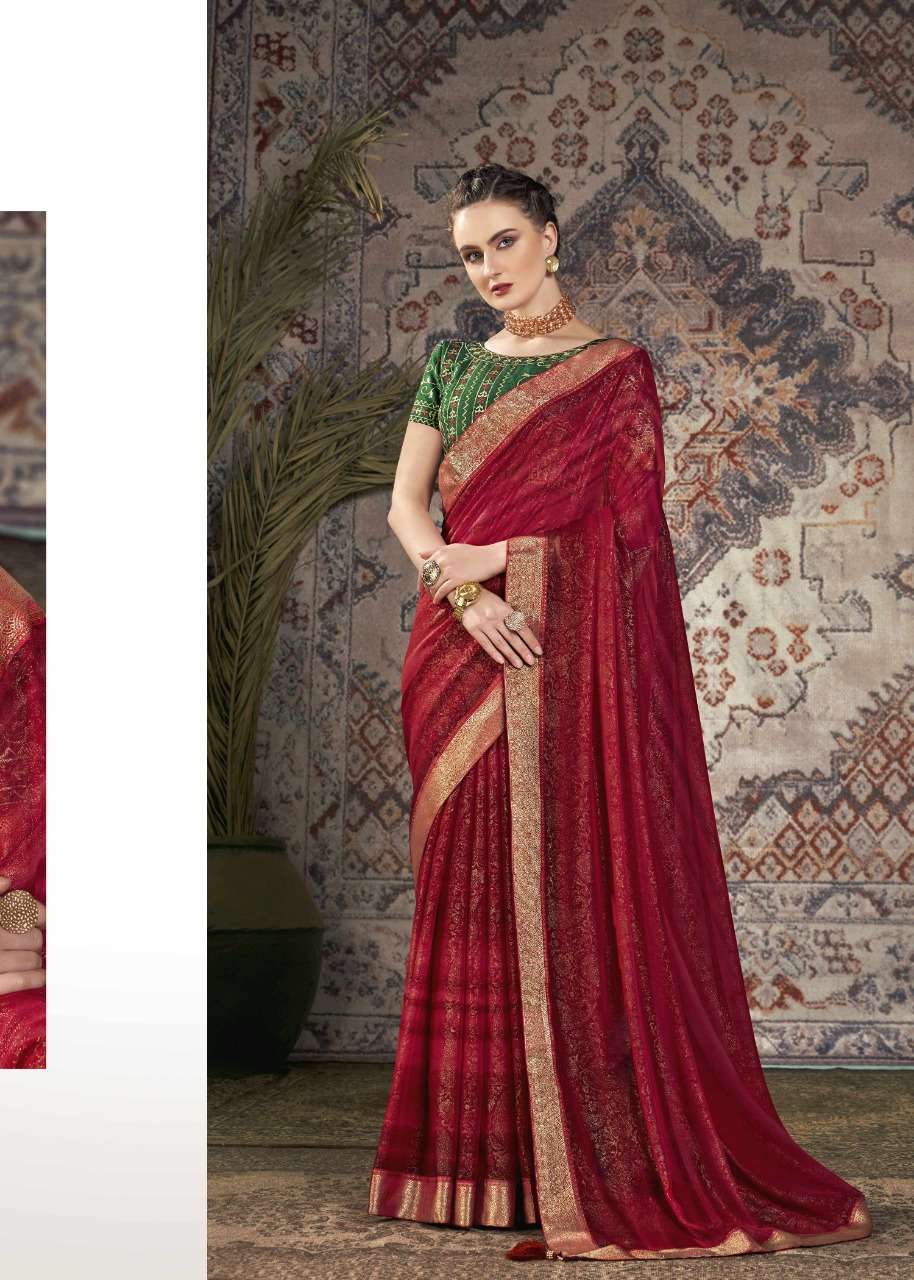 PINAKI BY VALLABHI PRINTS 15041 TO 15048 SERIES INDIAN TRADITIONAL WEAR COLLECTION BEAUTIFUL STYLISH FANCY COLORFUL PARTY WEAR & OCCASIONAL WEAR GEORGETTE PRINT SAREES AT WHOLESALE PRICE