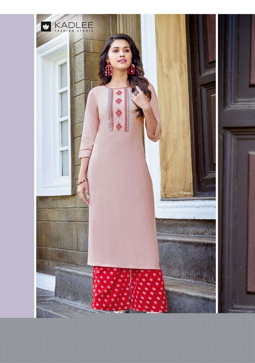 PANKH VOL-7 BY KADLEE 2048 TO 2053 SERIES DESIGNER STYLISH FANCY COLORFUL BEAUTIFUL PARTY WEAR & ETHNIC WEAR COLLECTION HEAVY RAYON KURTIS WITH BOTTOM AT WHOLESALE PRICE