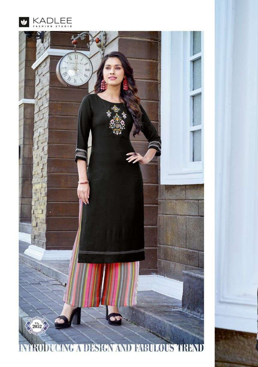 PANKH VOL-7 BY KADLEE 2048 TO 2053 SERIES DESIGNER STYLISH FANCY COLORFUL BEAUTIFUL PARTY WEAR & ETHNIC WEAR COLLECTION HEAVY RAYON KURTIS WITH BOTTOM AT WHOLESALE PRICE