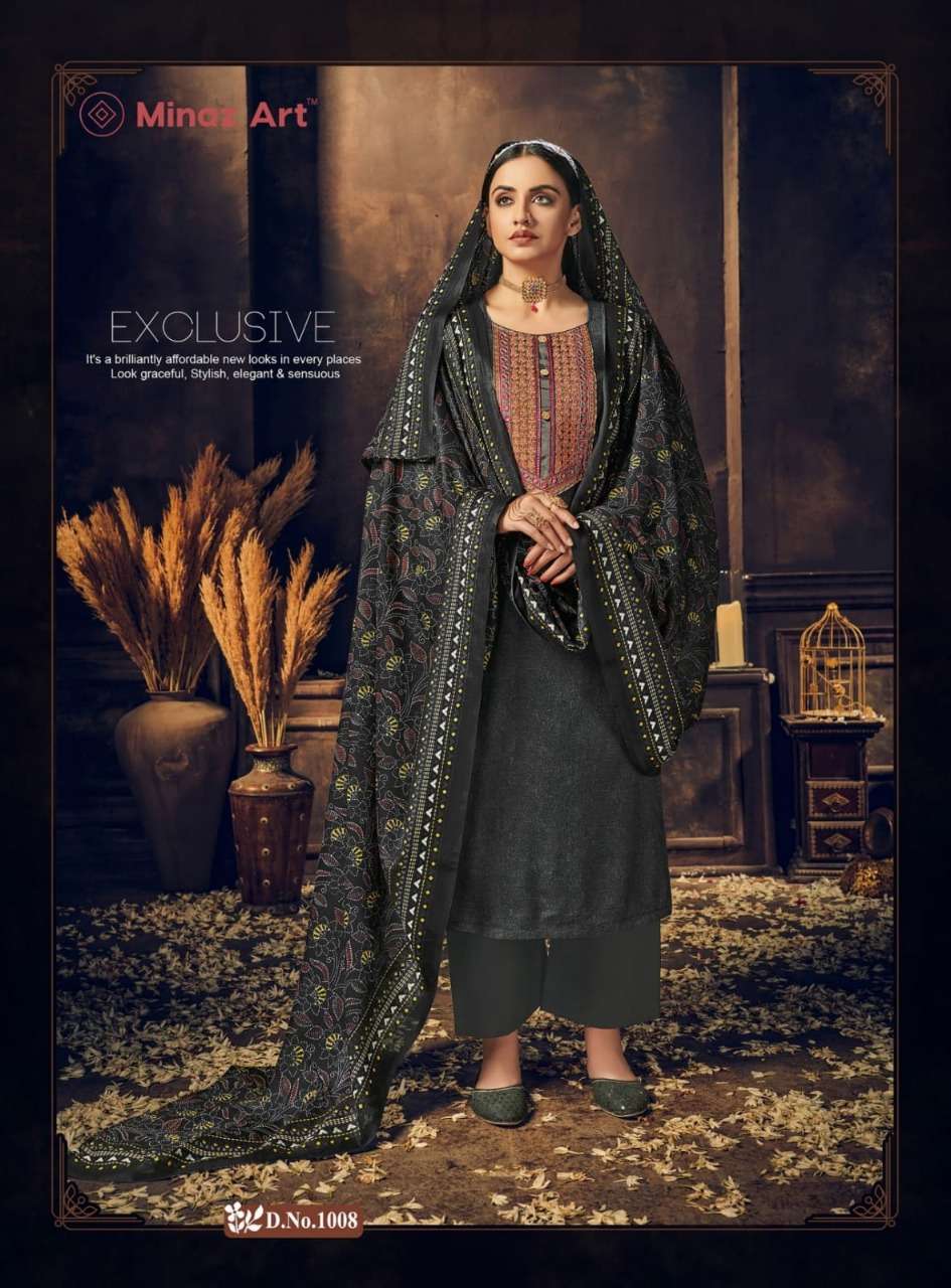 MARHABA BY MINAZ ART 1001 TO 1008 SERIES BEAUTIFUL STYLISH SUITS FANCY COLORFUL CASUAL WEAR & ETHNIC WEAR & READY TO WEAR LAWN COTTON PRINTED DRESSES AT WHOLESALE PRICE