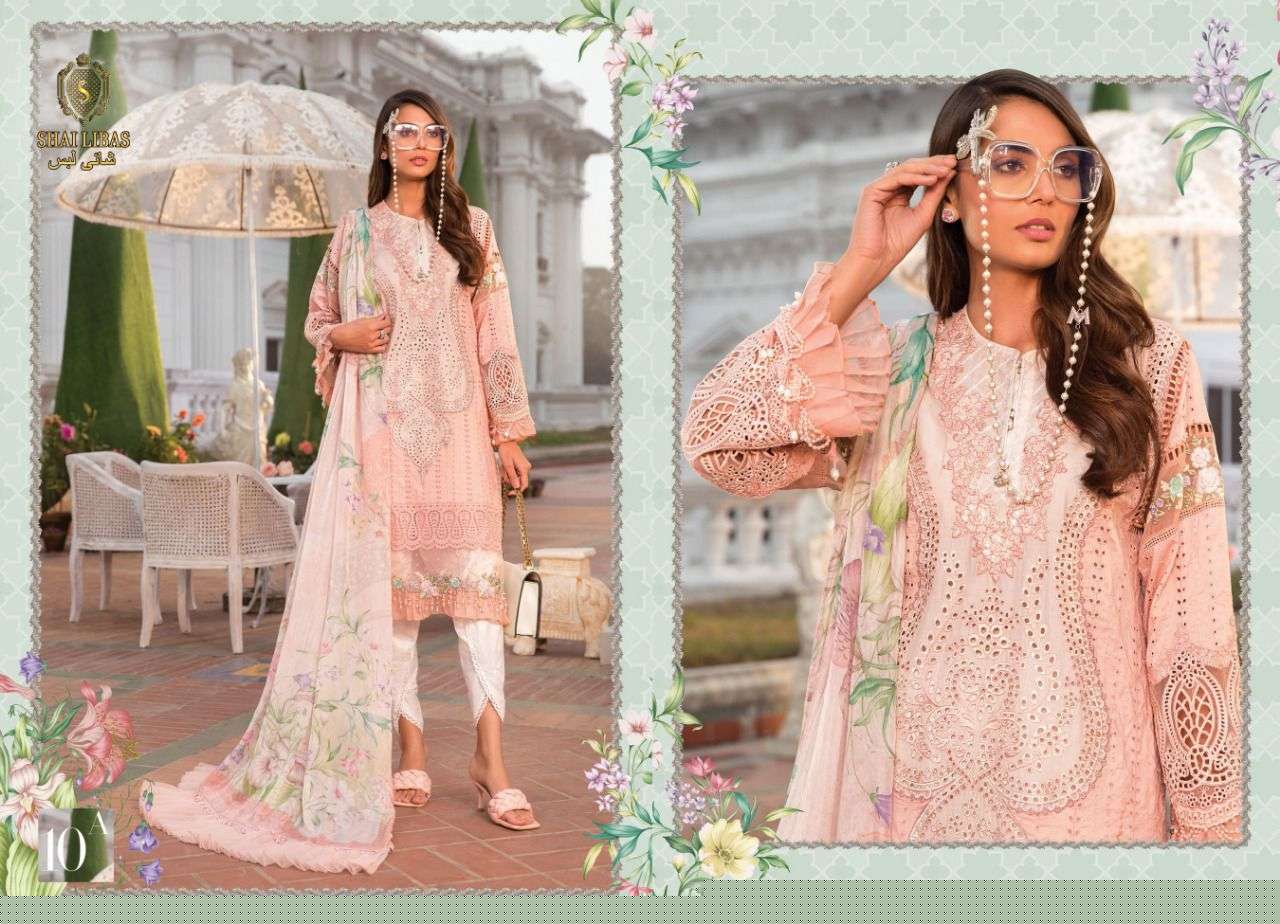 MARIA.B EXCLUSIVE BY SHAI LIBAS BEAUTIFUL STYLISH PAKISATNI SUITS FANCY COLORFUL CASUAL WEAR & ETHNIC WEAR & READY TO WEAR PURE CAMBRIC COTTON WITH EMBROIDERY DRESSES AT WHOLESALE PRICE