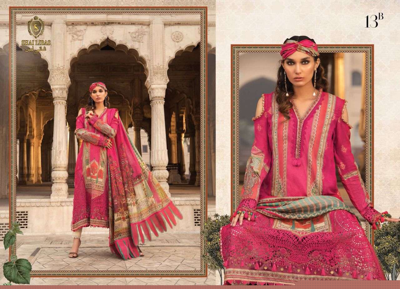 MARIA.B EXCLUSIVE BY SHAI LIBAS BEAUTIFUL STYLISH PAKISATNI SUITS FANCY COLORFUL CASUAL WEAR & ETHNIC WEAR & READY TO WEAR PURE CAMBRIC COTTON WITH EMBROIDERY DRESSES AT WHOLESALE PRICE