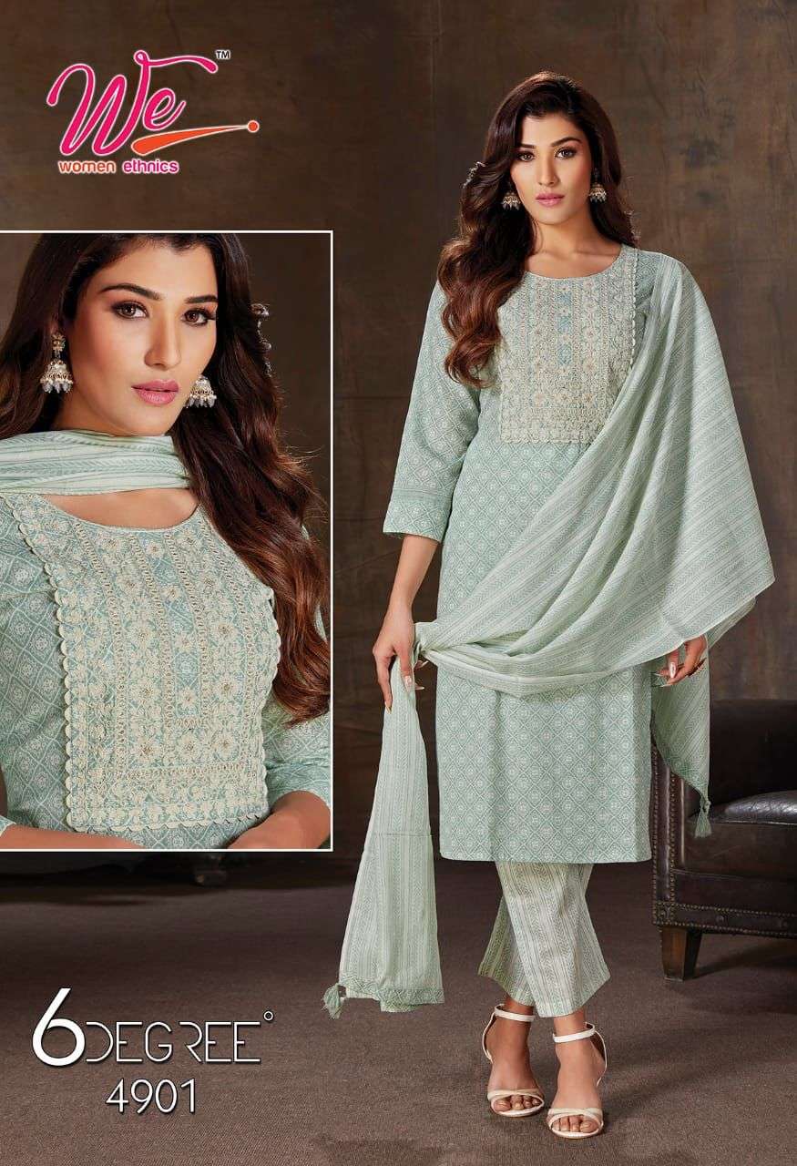 6 DEGREE BY WOMEN ETHNIC 4901 TO 4906 SERIES BEAUTIFUL SUITS COLORFUL STYLISH FANCY CASUAL WEAR & ETHNIC WEAR FANCY DRESSES AT WHOLESALE PRICE