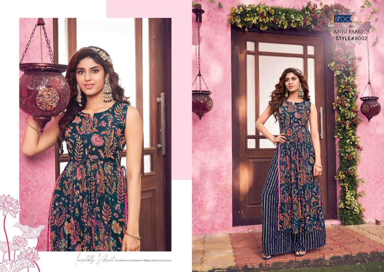CINDERELLA BY AF 8001 TO 8005 SERIES DESIGNER STYLISH FANCY COLORFUL BEAUTIFUL PARTY WEAR & ETHNIC WEAR COLLECTION PURE GEORGETTE TOPS WITH BOTTOM AT WHOLESALE PRICE