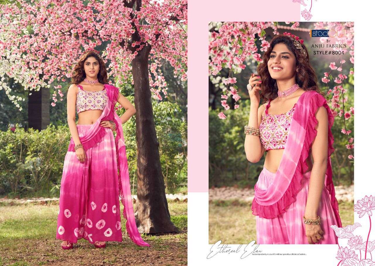 CINDERELLA BY AF 8001 TO 8005 SERIES DESIGNER STYLISH FANCY COLORFUL BEAUTIFUL PARTY WEAR & ETHNIC WEAR COLLECTION PURE GEORGETTE TOPS WITH BOTTOM AT WHOLESALE PRICE