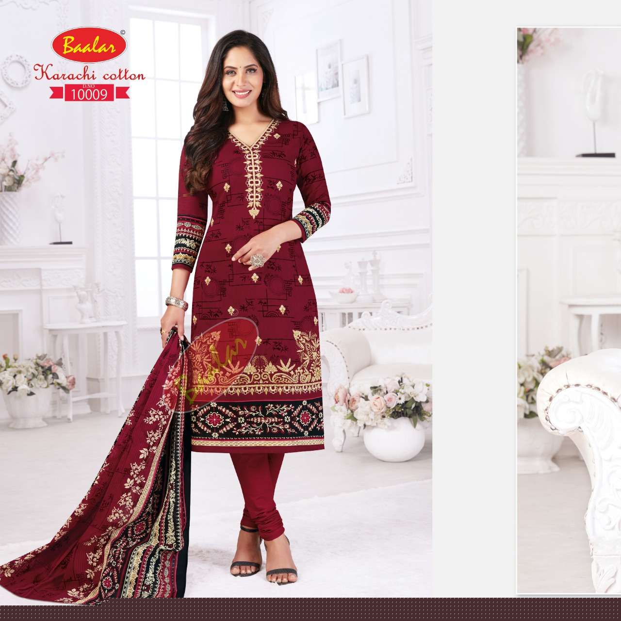 Karachi Cotton Vol-10 By Baalar Fashion 10001 To 10010 Series Beautiful Suits Stylish Fancy Colorful Party Wear & Occasional Wear Pure Cotton Printed Dresses At Wholesale Price