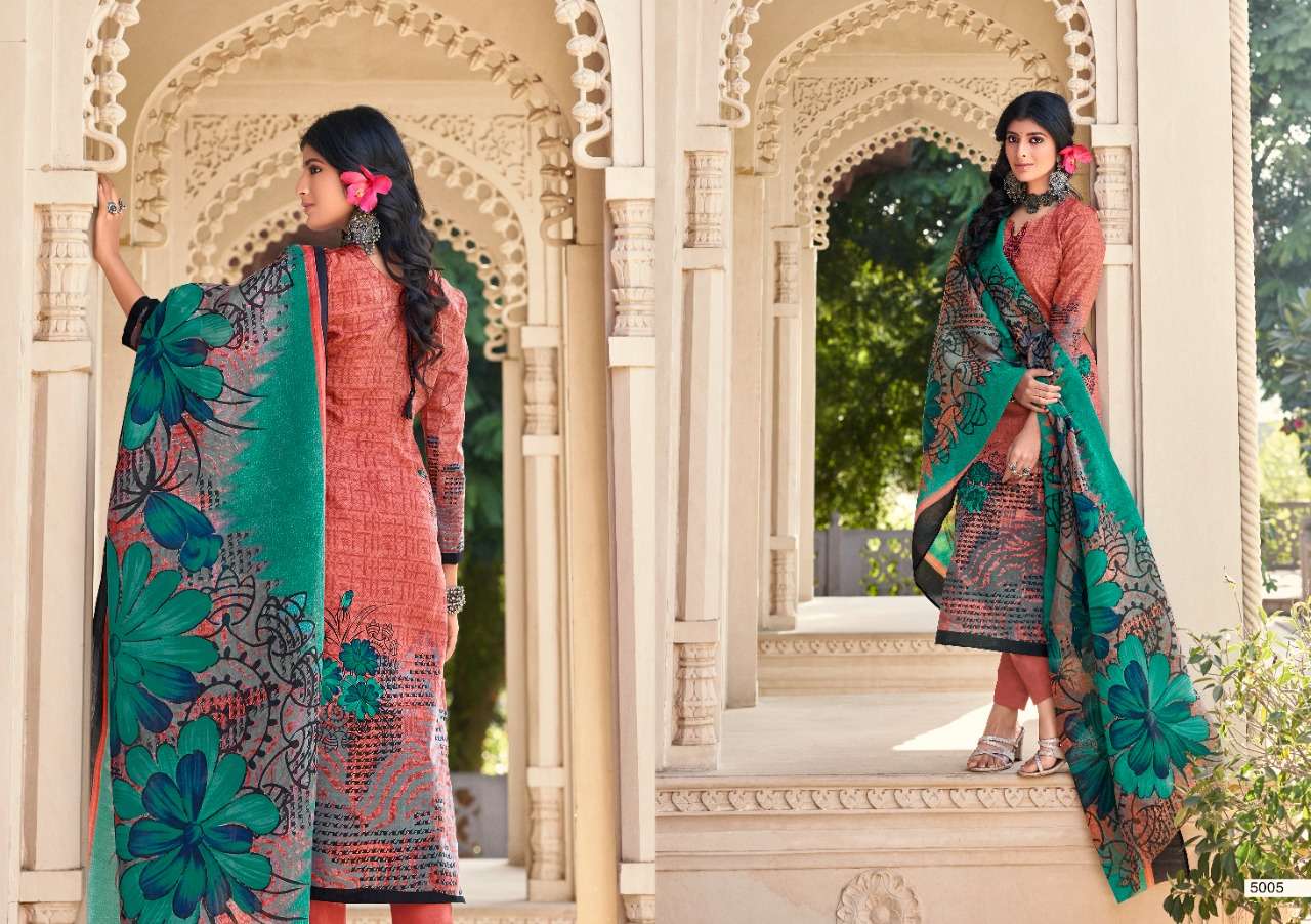 JASMINE VOL-25 BY SWEETY FASHION 5001 TO 5012 SERIES BEAUTIFUL SUITS STYLISH FANCY COLORFUL CASUAL WEAR & ETHNIC WEAR SOFT COTTON PRINTED DRESSES AT WHOLESALE PRICE