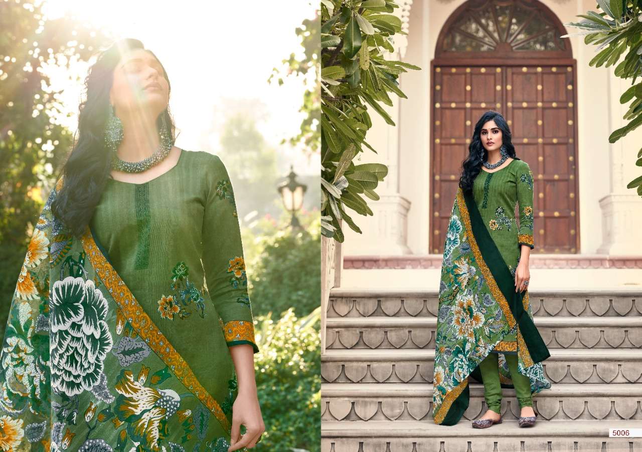 JASMINE VOL-25 BY SWEETY FASHION 5001 TO 5012 SERIES BEAUTIFUL SUITS STYLISH FANCY COLORFUL CASUAL WEAR & ETHNIC WEAR SOFT COTTON PRINTED DRESSES AT WHOLESALE PRICE