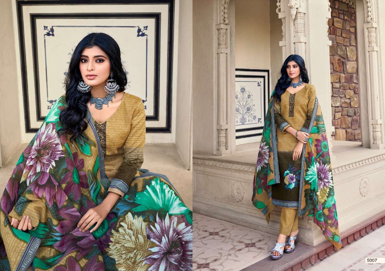 JASMINE VOL-25 BY SWEETY FASHION 5001 TO 5012 SERIES BEAUTIFUL SUITS STYLISH FANCY COLORFUL CASUAL WEAR & ETHNIC WEAR SOFT COTTON PRINTED DRESSES AT WHOLESALE PRICE