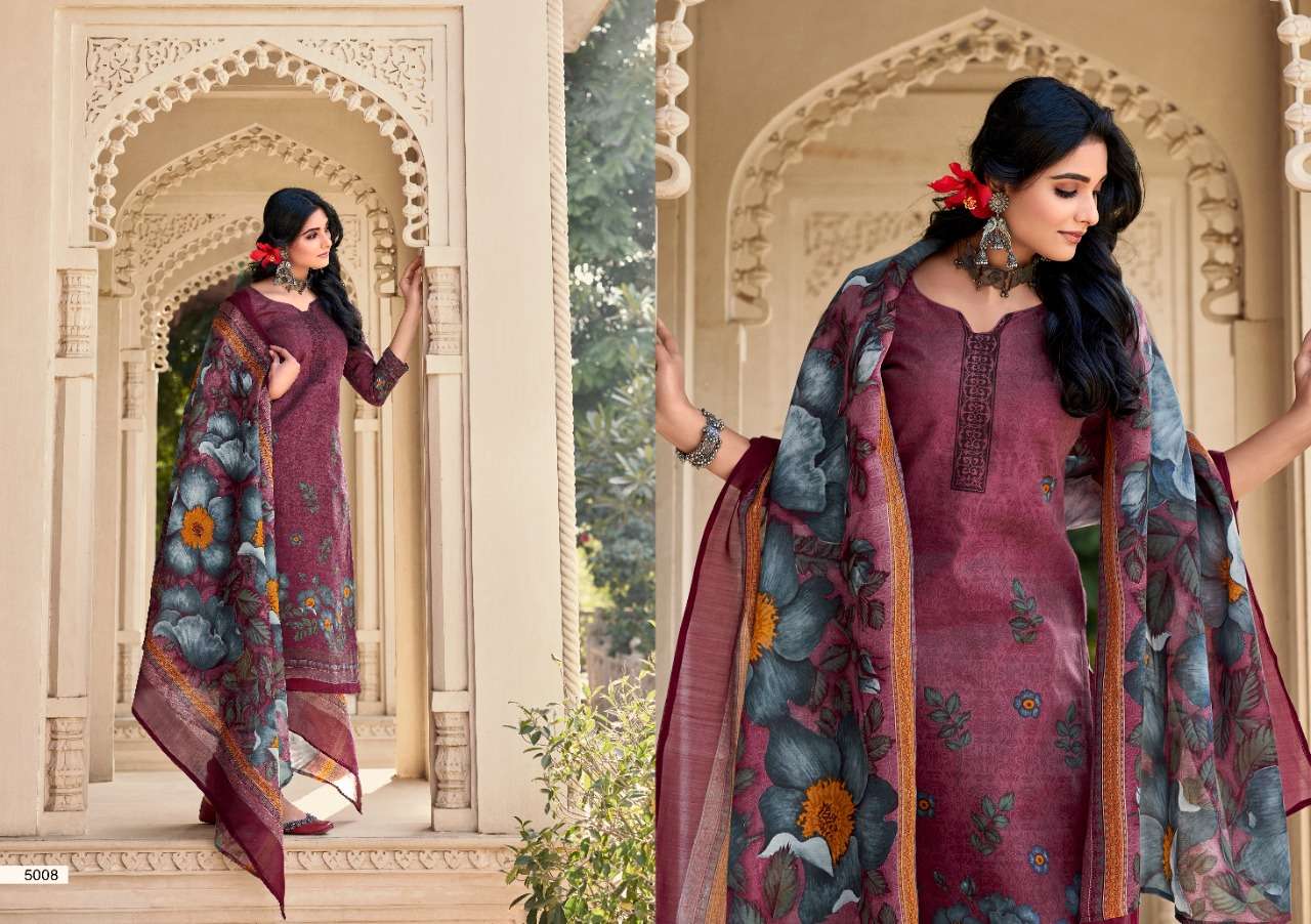 JASMINE VOL-25 BY SWEETY FASHION 5001 TO 5012 SERIES BEAUTIFUL SUITS STYLISH FANCY COLORFUL CASUAL WEAR & ETHNIC WEAR SOFT COTTON PRINTED DRESSES AT WHOLESALE PRICE