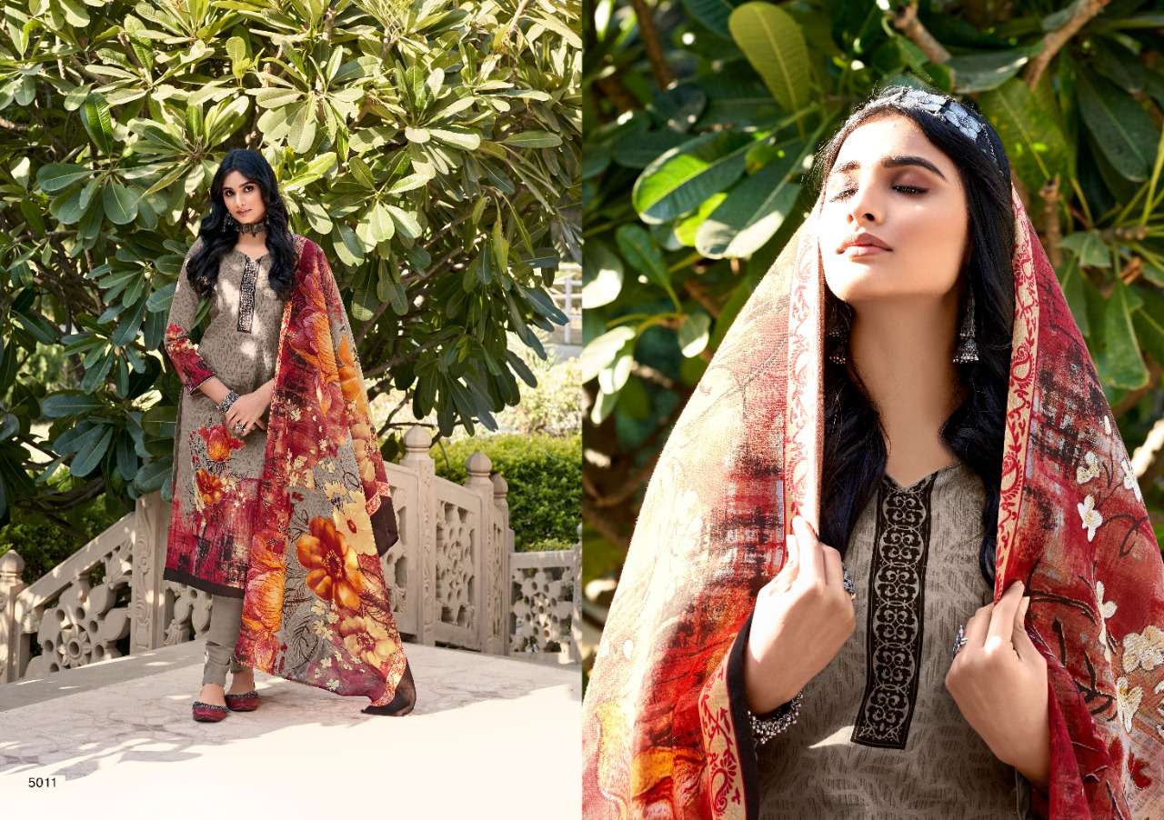 JASMINE VOL-25 BY SWEETY FASHION 5001 TO 5012 SERIES BEAUTIFUL SUITS STYLISH FANCY COLORFUL CASUAL WEAR & ETHNIC WEAR SOFT COTTON PRINTED DRESSES AT WHOLESALE PRICE
