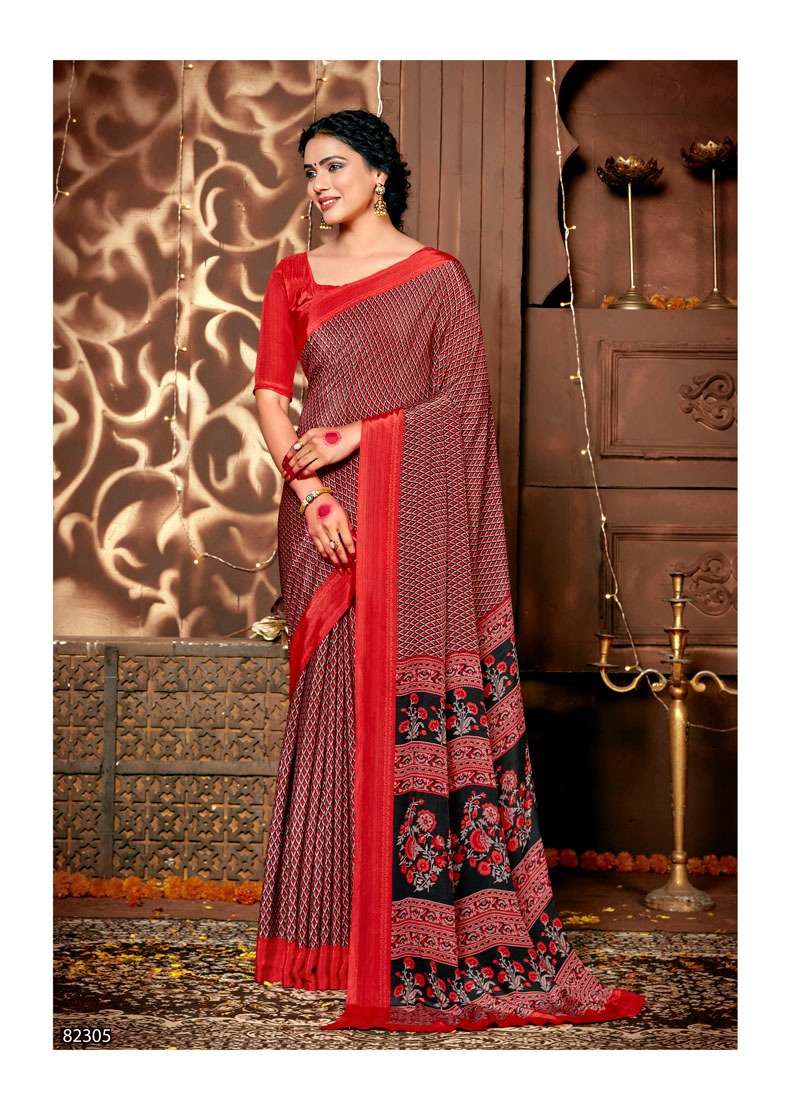 MYSORE SILK VOL-2 BY ANTRA 82301 TO 82310 SERIES INDIAN TRADITIONAL WEAR COLLECTION BEAUTIFUL STYLISH FANCY COLORFUL PARTY WEAR & OCCASIONAL WEAR KASTURI CREPE SAREES AT WHOLESALE PRICE