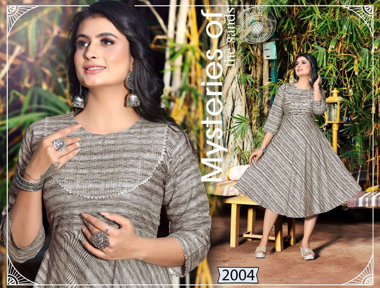 BLUSH BY BEAUTY QUEEN 2001 TO 2008 SERIES DESIGNER STYLISH FANCY COLORFUL BEAUTIFUL PARTY WEAR & ETHNIC WEAR COLLECTION RAYON EMBROIDERY KURTIS AT WHOLESALE PRICE