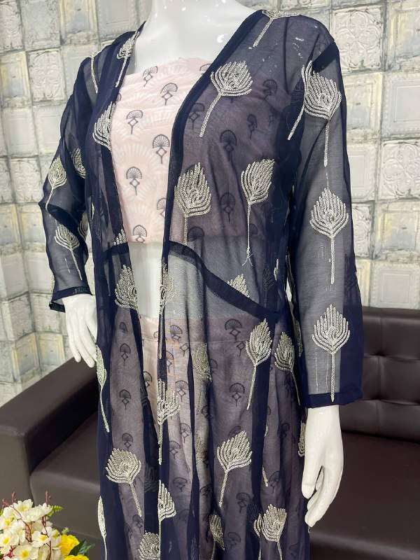 VD-055-5107 BY KAAMIRI BEAUTIFUL COLOURFUL STYLISH DESIGNER PRINTED CASUAL WEAR READY TO WEAR HEAVY GEORGETTE SILK TUNIC AT WHOLESALE PRICE