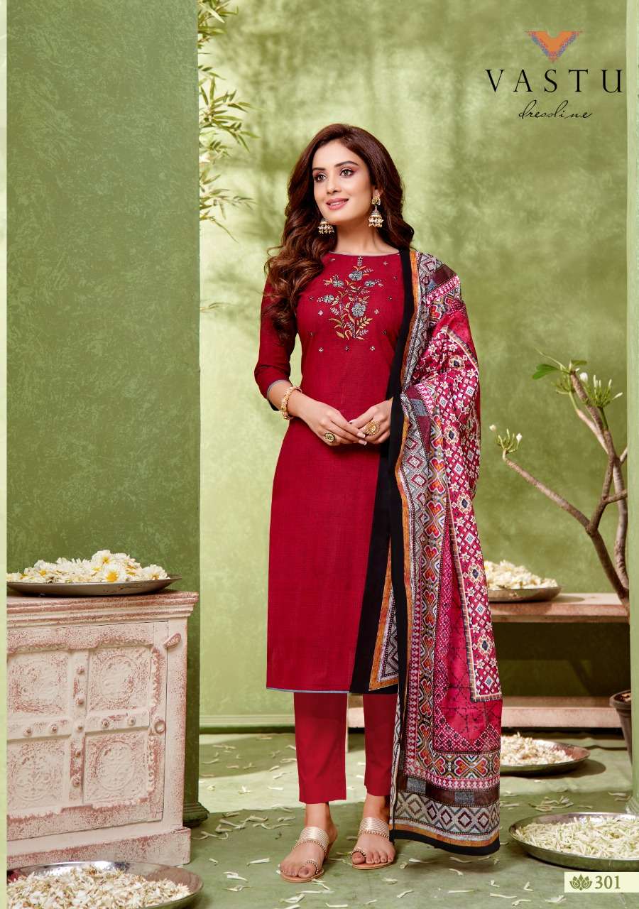 IKKAT PATOLA VOL-3 BY VASTU TEX 301 TO 310 SERIES BEAUTIFUL SUITS COLORFUL STYLISH FANCY CASUAL WEAR & ETHNIC WEAR PURE LAWN PRINT WITH WORK DRESSES AT WHOLESALE PRICE