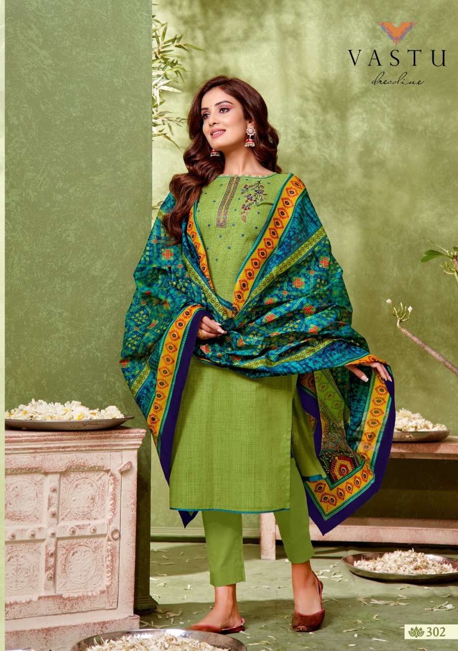 IKKAT PATOLA VOL-3 BY VASTU TEX 301 TO 310 SERIES BEAUTIFUL SUITS COLORFUL STYLISH FANCY CASUAL WEAR & ETHNIC WEAR PURE LAWN PRINT WITH WORK DRESSES AT WHOLESALE PRICE