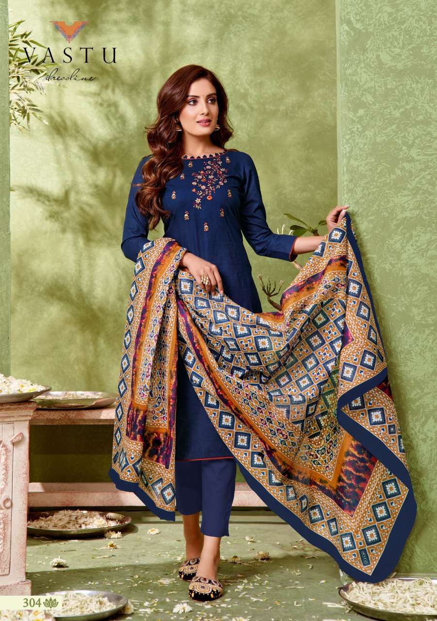 IKKAT PATOLA VOL-3 BY VASTU TEX 301 TO 310 SERIES BEAUTIFUL SUITS COLORFUL STYLISH FANCY CASUAL WEAR & ETHNIC WEAR PURE LAWN PRINT WITH WORK DRESSES AT WHOLESALE PRICE