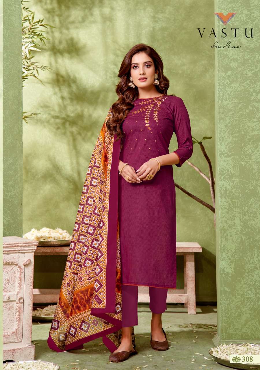 IKKAT PATOLA VOL-3 BY VASTU TEX 301 TO 310 SERIES BEAUTIFUL SUITS COLORFUL STYLISH FANCY CASUAL WEAR & ETHNIC WEAR PURE LAWN PRINT WITH WORK DRESSES AT WHOLESALE PRICE