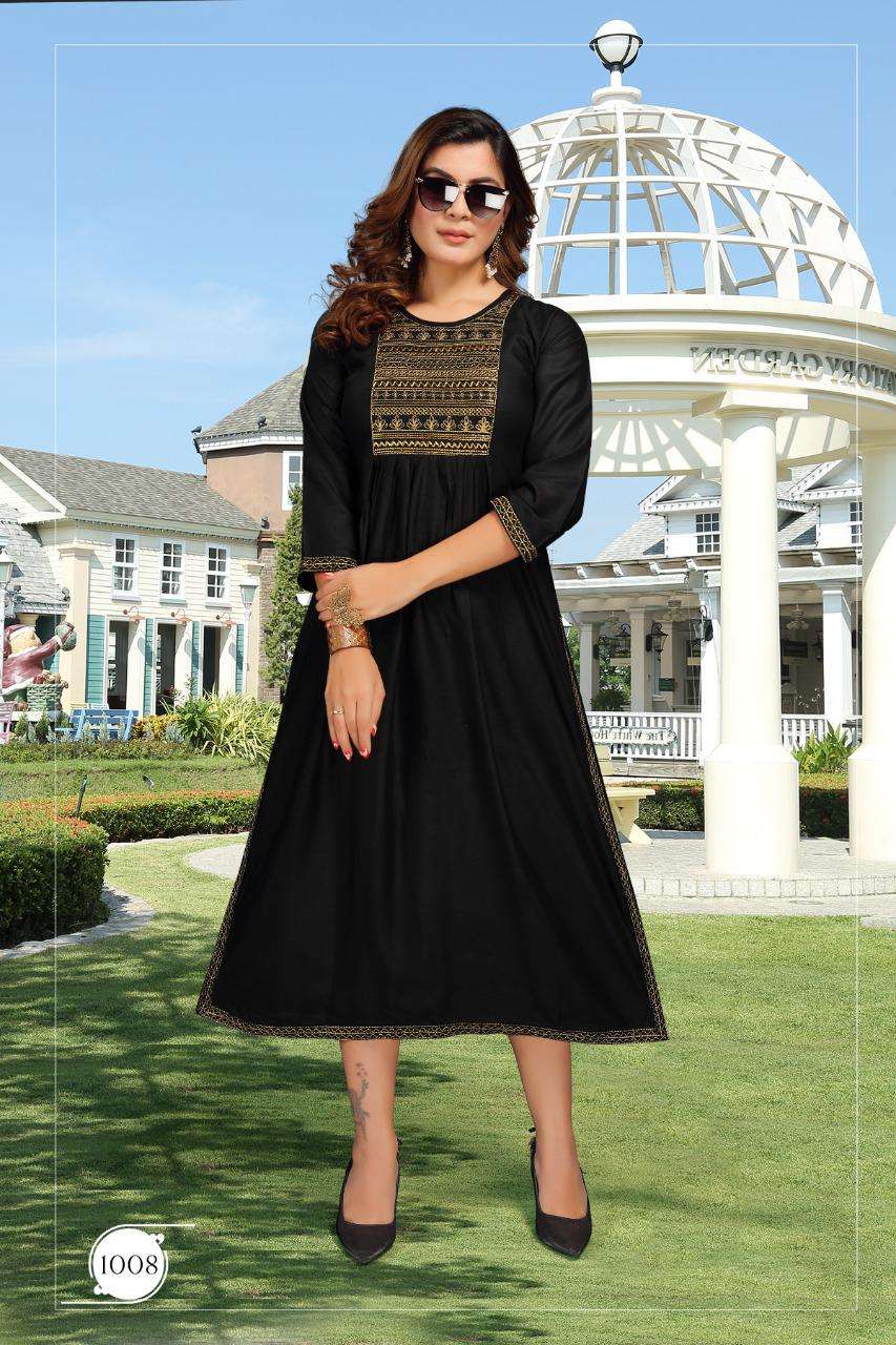 SIZUKA VOL-2 BY KAAMIRI 1001 TO 1008 SERIES DESIGNER STYLISH FANCY COLORFUL BEAUTIFUL PARTY WEAR & ETHNIC WEAR COLLECTION RAYON EMBROIDERY KURTIS AT WHOLESALE PRICE