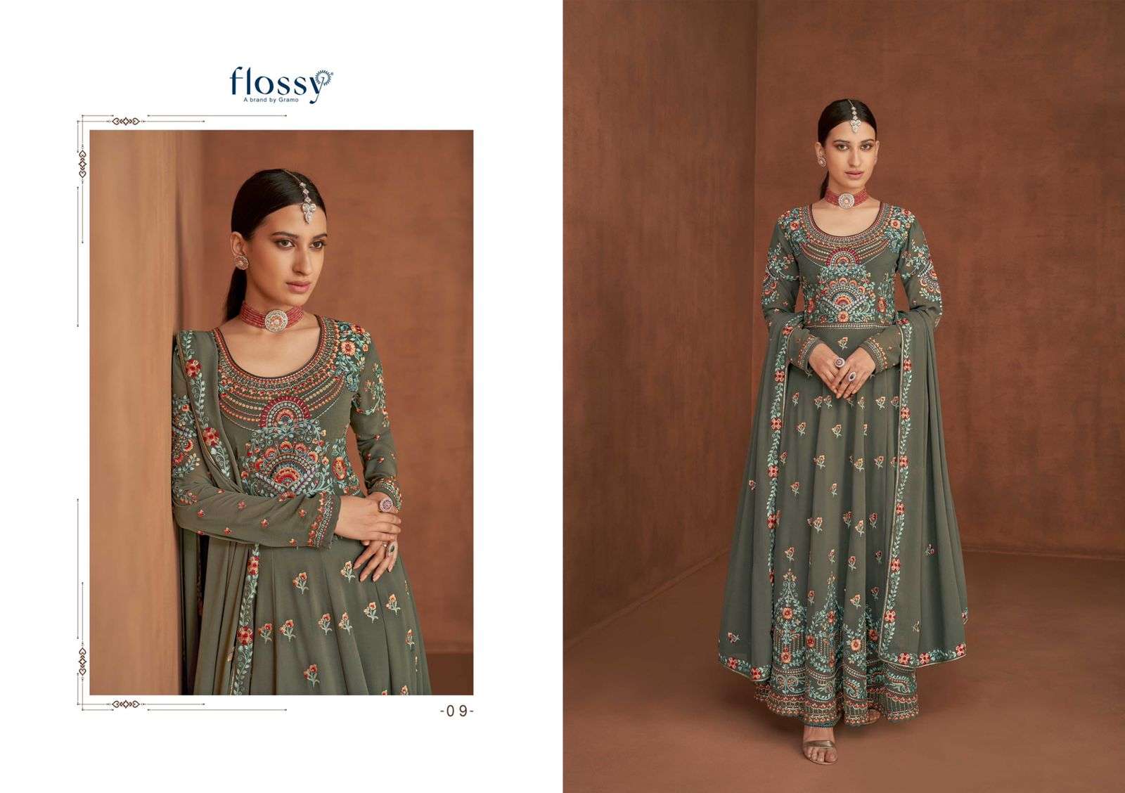 Panihari Vol-2 By Flossy 09 To 12 Series Beautiful Anarkali Suits Colorful Stylish Fancy Casual Wear & Ethnic Wear Heavy Real Georgette Dresses At Wholesale Price