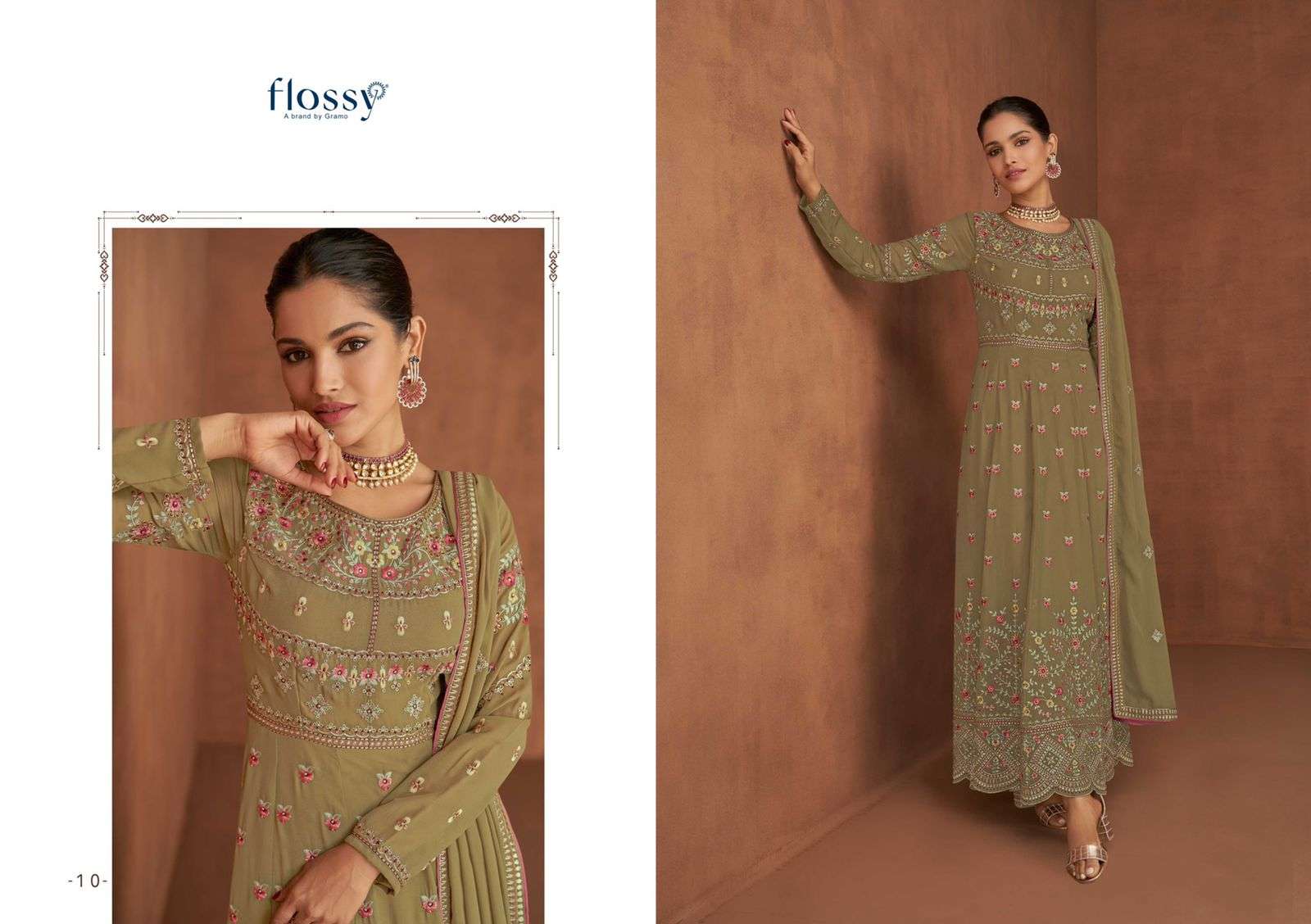 Panihari Vol-2 By Flossy 09 To 12 Series Beautiful Anarkali Suits Colorful Stylish Fancy Casual Wear & Ethnic Wear Heavy Real Georgette Dresses At Wholesale Price