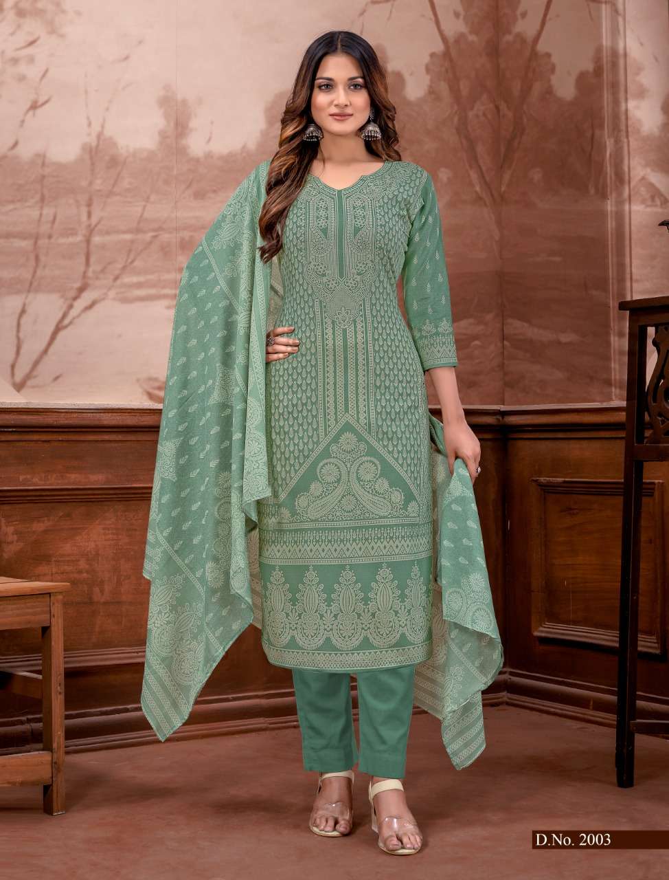 SONPARI BY BEMITEX 2001 TO 2008 SERIES BEAUTIFUL SUITS COLORFUL STYLISH FANCY CASUAL WEAR & ETHNIC WEAR PURE COTTON PRINT DRESSES AT WHOLESALE PRICE