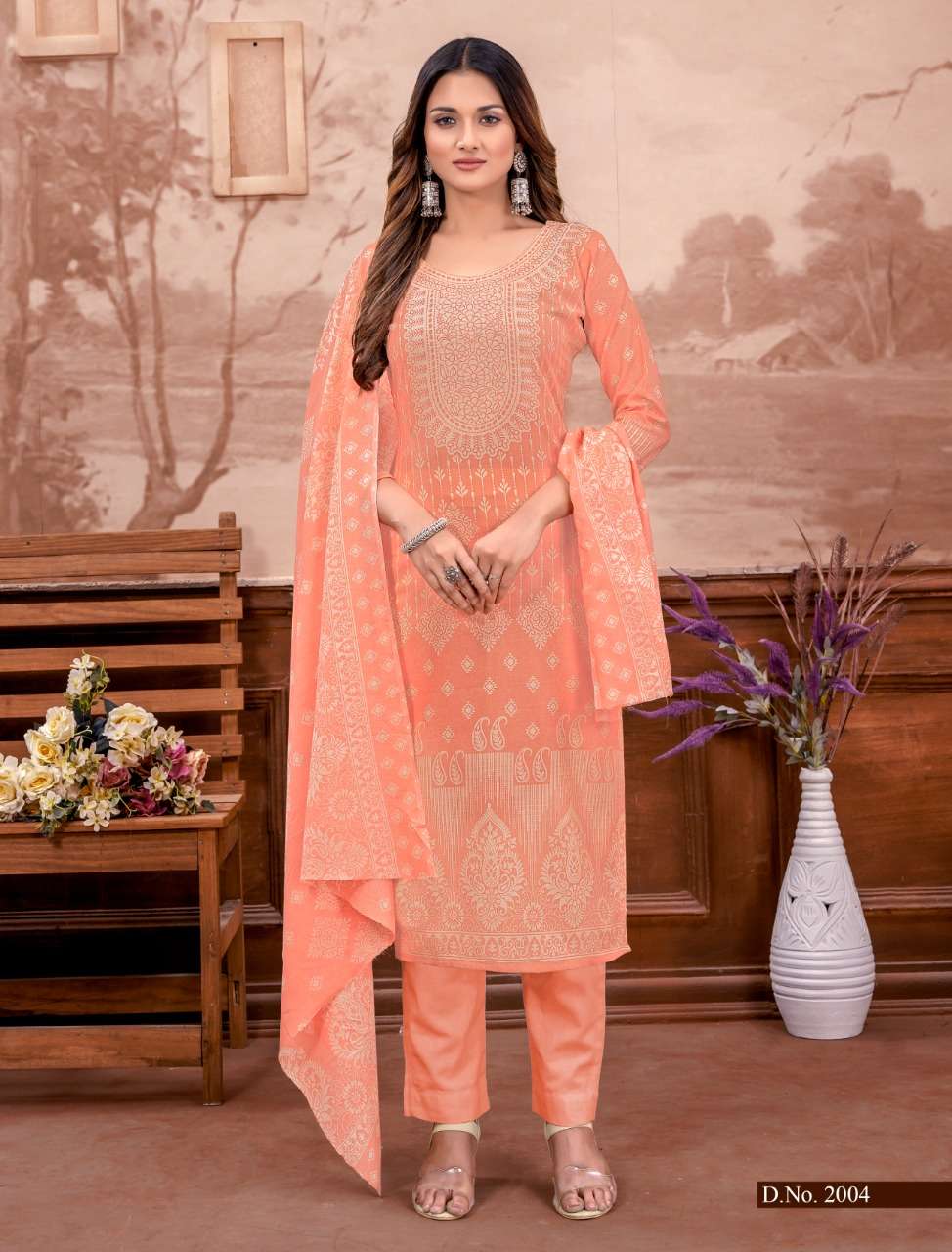 SONPARI BY BEMITEX 2001 TO 2008 SERIES BEAUTIFUL SUITS COLORFUL STYLISH FANCY CASUAL WEAR & ETHNIC WEAR PURE COTTON PRINT DRESSES AT WHOLESALE PRICE