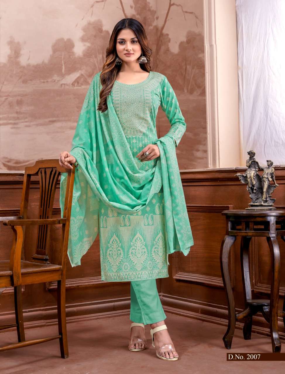 SONPARI BY BEMITEX 2001 TO 2008 SERIES BEAUTIFUL SUITS COLORFUL STYLISH FANCY CASUAL WEAR & ETHNIC WEAR PURE COTTON PRINT DRESSES AT WHOLESALE PRICE